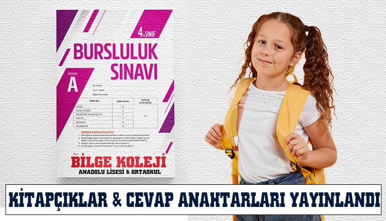 2024 BURSLULUK KİTAPÇIK VE CEVAP ANAHTARI